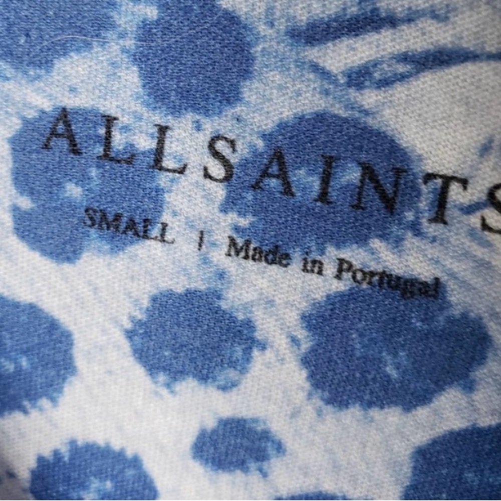 NWT AllSaints reverse boyfriend tee. Size Small - Picture 5 of 7